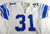 2001 Detroit Lions Aveion Cason #31 Game Used White Jersey 46 979