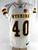 2021 Wyoming Cowboys #40 Game Used White Jersey L 468