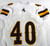 2021 Wyoming Cowboys #40 Game Used White Jersey L 468