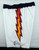 2001-02 Golden State Warriors Game Issued White Shorts Lightning Bolt 40 782