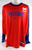 2024-25 Detroit Pistons #0 Game Used Red Long Sleeve Shooting Shirt XL 351