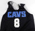 1990s Cleveland Cavaliers #8 Game Issued Black Practice Jersey XL 044