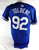 2024 Kansas City Royals Tyler Tolbert #92 Game Issued Blue Jersey 40 070