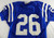 1998 Indianapolis Colts Tony Blevins #26 Game Used Blue Jersey Name Plate R 46 1