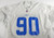 2001 Detroit Lions Alonzo Spellman #90 Game Used White Practice Jersey 52 140
