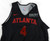 2024-25 Atlanta Hawks Kobe Bufkin #4 Game Issued P Used Black Practice Jersey 5