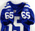 2001 Indianapolis Colts #65 Game Issued Blue Jersey 48 206