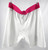 2022-23 Kansas Jayhawks Game Issued White Shorts Womens Breast Cancer 2XL 273