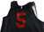 2024-25 Atlanta Hawks Dyson Daniels #5 Game Issued Used Black Practice Jersey 0