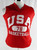 1990s Team USA Basketball #78 Game Issued Red Practice Jersey M 843