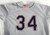 Lakewood BlueClaws #34 Game Used Grey Jersey Name Plate Rem 50 748
