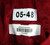 2005 Indiana Hoosiers Blank Game Issued Red Jersey Football 48 208