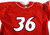 Lakewood BlueClaws #36 Game Used Red Jersey XXL 836