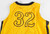 2013-14 Long Beach State 49ers #32 Game Issued P Used Yellow Jersey Basketball 1