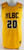 2021-22 Long Beach State 49ers AJ Neal Jr #20 Game Issued Yellow Jersey