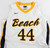 Long Beach State Dirtbags 49ers #44 Game Issued P Used White Jersey Basketball5