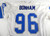 1994 Detroit Lions Shane Bonham #96 Game Used White Jersey 75th Patch 52 019