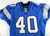 2003 Detroit Lions Keith Belton #40 Game Used Blue Jersey 46 022