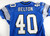 2003 Detroit Lions Keith Belton #40 Game Used Blue Jersey 46 022
