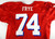 2000s East�West Shrine Bowl Frye #74 Game Used Red Jersey 2XL 036