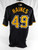 2024 Pittsburgh Pirates Andy Haines #49 Game Issued Pos Used Black Jersey 46 737