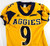 North Carolina A&T Aggies #9 Game Used Yellow Jersey Football L 306