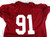 1990s Alabama Crimson #91 Game Issued Red Practice Jersey XXXL 162