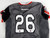2021 Texas Tech Red Raiders #26 Game Used Grey Jersey Womens Soccer M 697