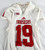 Indiana Hoosiers #19 Game Used White Jersey Football Name Plate Rem M 162