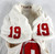 Indiana Hoosiers #19 Game Used White Jersey Football Name Plate Rem M 162