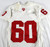 Indiana Hoosiers #60 Game Used White Jersey Football Name Plate Rem XL 158