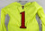 2017 Texas Tech Red Raiders #1 Game Used Yellow Goalie Jersey Womens Soccer L 17