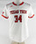 Texas Tech Red Raiders #34 Game Used White Jersey Womens Soccer L 320