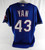 2003 Texas Rangers Esteban Yan #43 Game Issued Blue Jersey 52 137