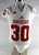 Indiana Hoosiers #30 Game Used White Jersey Football Name Plate Rem M 186