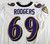 2009 Baltimore Ravens Stefan Rodgers #69 Game Used White Jersey 48 109