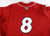 Lakewood BlueClaws #8 Game Used Red Jersey 2XL 833