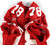 2009 San Francisco 49ers Mike Person #78 Game Issued Red Jersey 48 122
