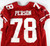 2009 San Francisco 49ers Mike Person #78 Game Issued Red Jersey 48 122