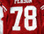2009 San Francisco 49ers Mike Person #78 Game Issued Red Jersey 48 122