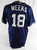 San Diego Padres Jemile Weeks #18 Game Used Navy Jersey 46 058