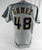 1995 Milwaukee Brewers Francisco Gamez #48 Game Issued Grey Jersey 48 060