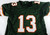Miami Hurricanes Gino Torretta #13 Authentic Sign Green Jersey Auto Beckett XL