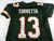 Miami Hurricanes Gino Torretta #13 Authentic Sign Green Jersey Auto Beckett XL