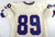 1980s New York Giants #89 Game Used White Jersey Name Plate Removed Sand Knit 44