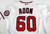 2021 Washington Nationals Joan Adon #60 Game Issued Pos Used White Jersey 46 459