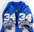 1996 Detroit Lions Ron Rivers #34 Game Used Blue Jersey 006