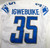 2021 Detroit Lions Godwin Igwebuike #35 Game Issued White Jersey 38 DP64664