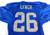 1994 Detroit Lions Eric Lynch #26 Game Used Signed Blue Jersey 75th Patch 203