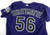 Colorado Rockies Mark Strittmatte #56 Game Issued Purple Jersey 48 136